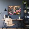 2343314883681924417_2048.jpeg Cat Kitten Flowers Blossoms Framed Poster