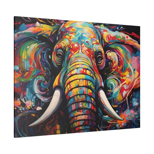 2401445017655958160_2048.jpeg Graffiti Art Elephant Portrait Standard Canvas