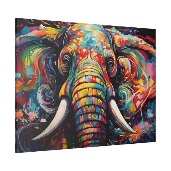 2401445017655958160_2048.jpeg Graffiti Art Elephant Portrait Standard Canvas