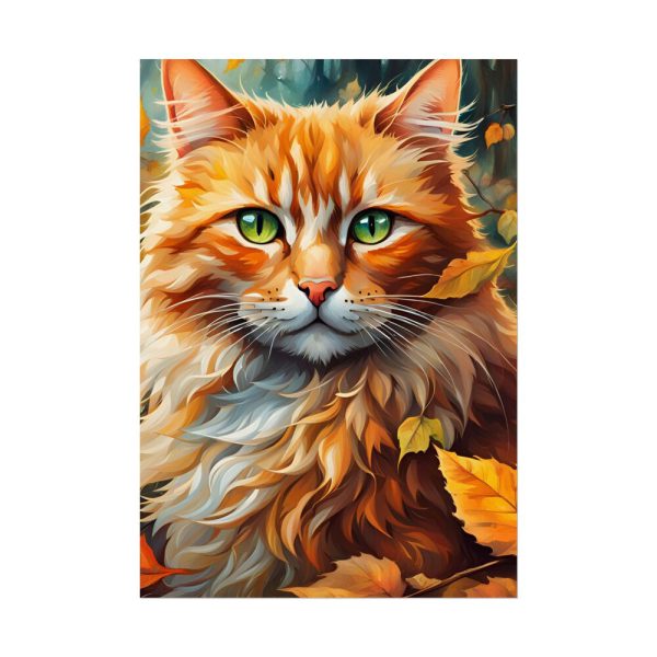 2413059465785877155_2048.jpeg Ginger Cat in Autumn Poster