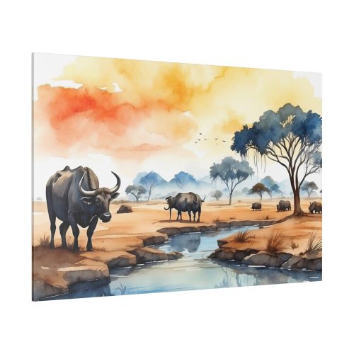 Africa Savanna Water Buffalo Standard Canvas