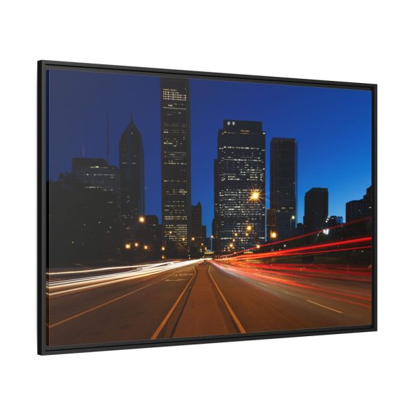 2467249311435850910_2048.jpeg City Traffic At Night Framed Canvas