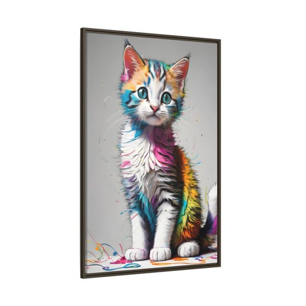 2498687568425584710_2048.jpeg Cat Animal Art Illustration Framed Canvas
