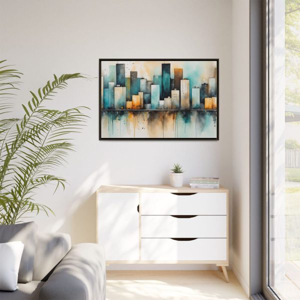 2560219564213941503_2048.jpeg Watercolor Cityscape Framed Canvas