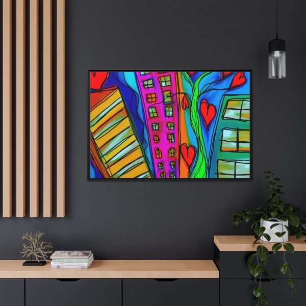 2572268241717860343_2048.jpeg City Doodle Framed Canvas