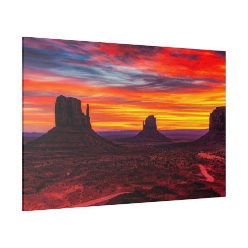 Sun Setting in Monument Valley Standard Canvas