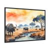 Africa Savanna Water Buffalo Framed Canvas