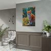Watercolor Image of Ginger Cat Poster