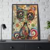 2865945344024217149_2048.jpeg Whimsical Magical Cat Framed Poster