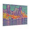 Pop Art Seattle Skyline Print Poster