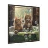 Cats Taking Bubble Bath Framed Canvas
