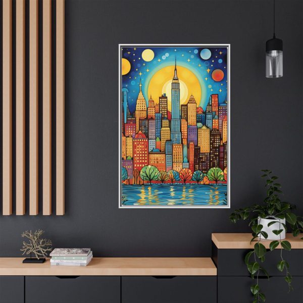 2926734284220239148_2048.jpeg Digital Art New York Skyline Art II Framed Canvas