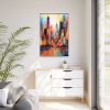 Abstract New York City Art Framed Canvas