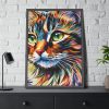 3034831398272858458_2048-1.jpeg Watercolor Image of Cat Framed Poster