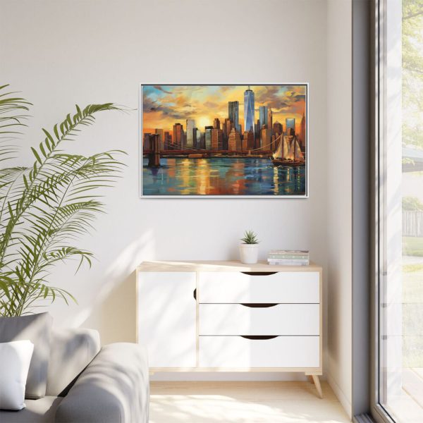 3051610573351510143_2048.jpeg New York Cityscape Painting II Framed Canvas