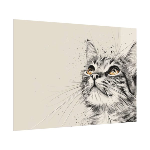 Cat Face Art Poster