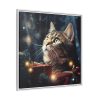 3086849149498724118_2048.jpeg Christmas Cat Framed Canvas