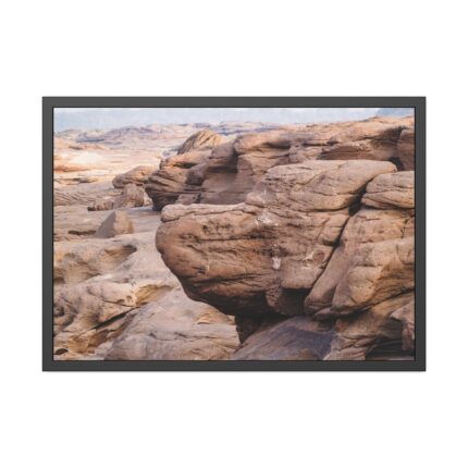 Canyon In Mekhong River Framed Poster