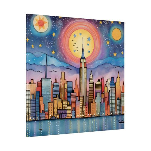 Digital Art New York Skyline Art I Standard Canvas