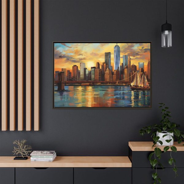 3232521215162926854_2048.jpeg New York Cityscape Painting II Framed Canvas