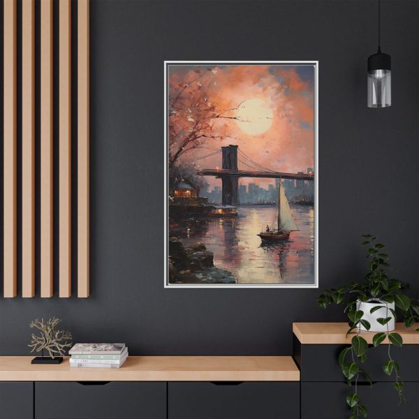 3275336685710403666_2048.jpeg Brooklyn Bridge Painted Art II Framed Canvas