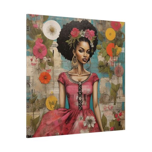 3290392001117217807_2048.jpeg Beautiful Black Woman Abstract Montage Art Standard Canvas