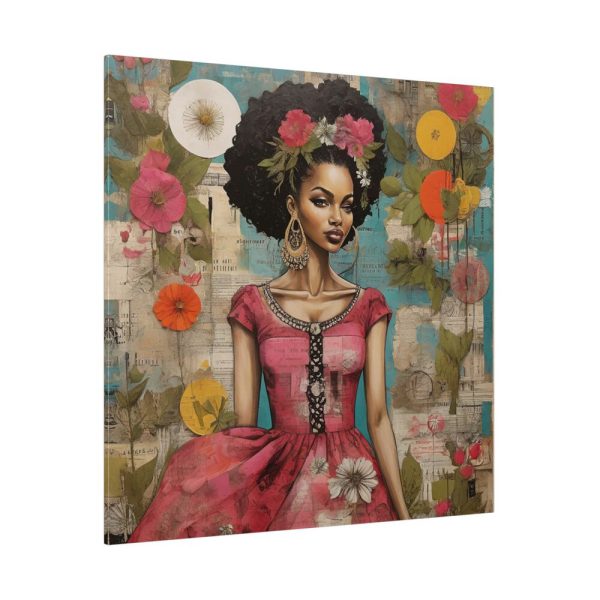 3290392001117217807_2048.jpeg Beautiful Black Woman Abstract Montage Art Standard Canvas