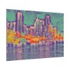 Pop Art Seattle Skyline Print Poster