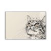 3356054554833490863_2048.jpeg Cat Face Art Framed Canvas