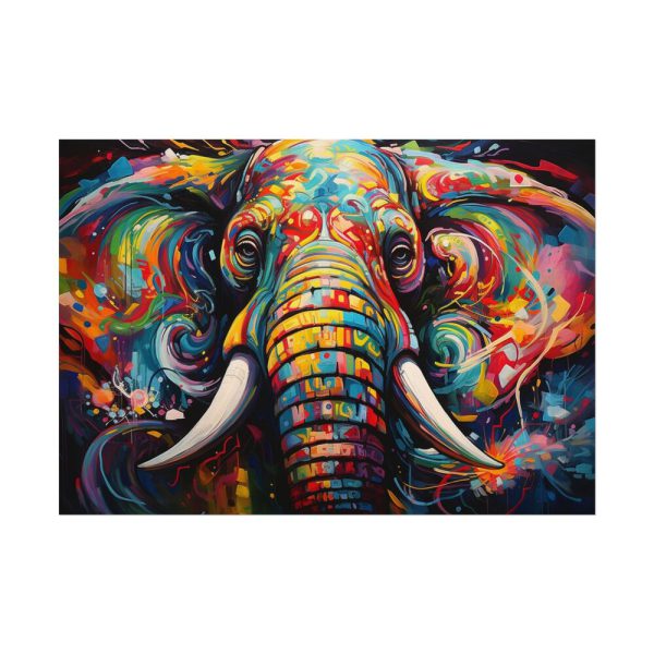 3370217249506975318_2048.jpeg Graffiti Art Elephant Portrait Poster