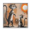 3378215380880278271_2048.jpeg Cute Cat Characters Art Print Framed Canvas