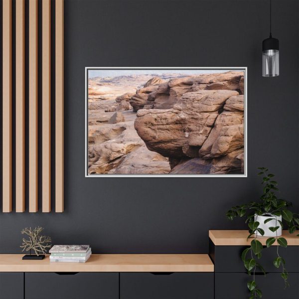 Canyon In Mekhong River Framed Canvas