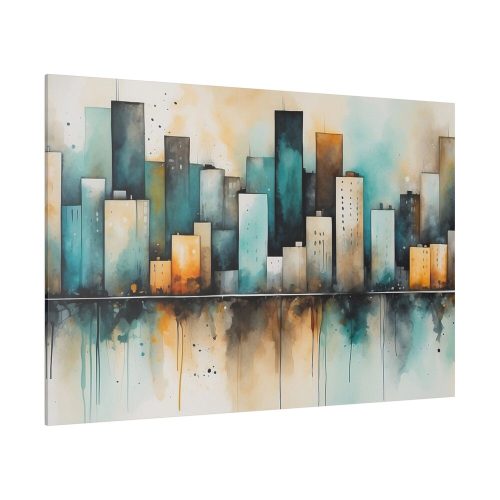 Watercolor Cityscape Standard Canvas