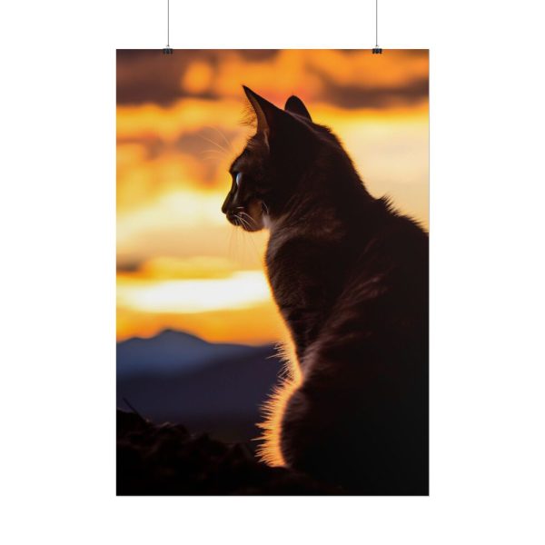 3562166447654447911_2048.jpeg Sunset Kitty Art Poster