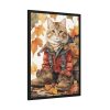 3581687497942299984_2048.jpeg Autumn Cat In Boots Framed Poster
