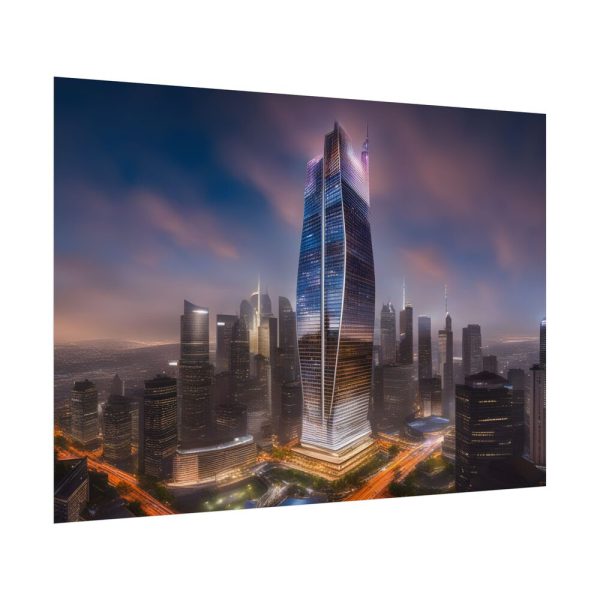 3582994860225284400_2048.jpeg Megalithic Skyscraper Touches Clouds Poster