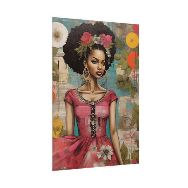 3618842303005095932_2048.jpeg Beautiful Black Woman Abstract Montage Art Poster