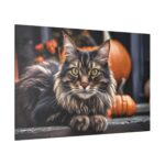 Cat Pumpkin Halloween Standard Canvas