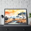 3676125203201091558_2048-1.jpeg Africa Savanna Water Buffalo Framed Poster