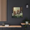 Cats Taking Bubble Bath Framed Canvas
