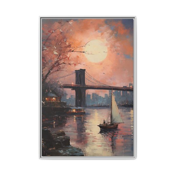 3830076868633830745_2048.jpeg Brooklyn Bridge Painted Art II Framed Canvas