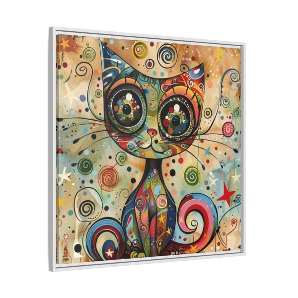 3861980048514373862_2048.jpeg Whimsical Magical Cat Framed Canvas