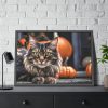 3977955513142838303_2048-1.jpeg Cat Pumpkin Halloween Framed Poster