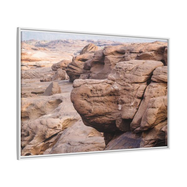 Canyon In Mekhong River Framed Canvas
