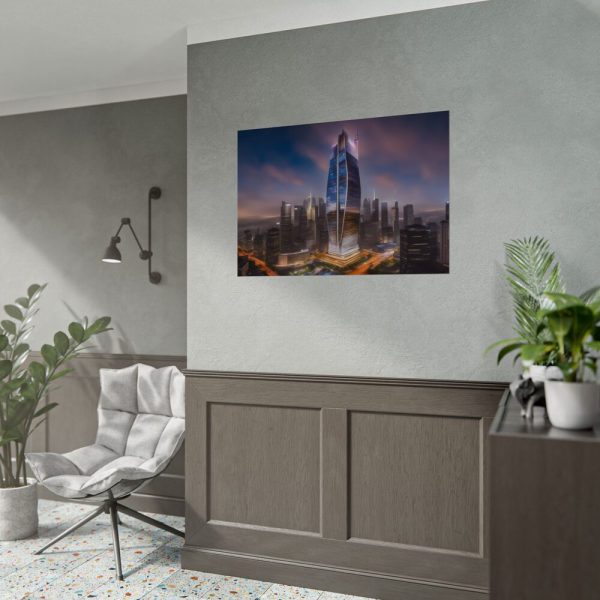 3988931284559555623_2048.jpeg Megalithic Skyscraper Touches Clouds Poster