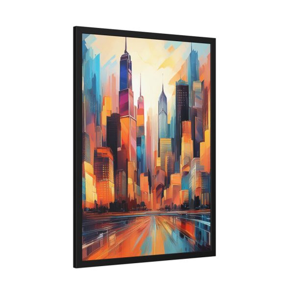 Abstract New York City Art Framed Poster