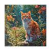 Watercolor Image of Ginger Cat Standard Canvas
