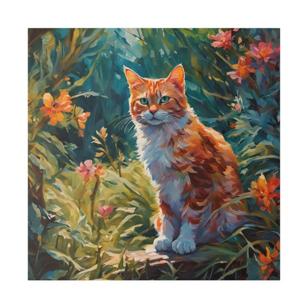 Watercolor Image of Ginger Cat Standard Canvas