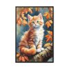 409156932752037868_2048.jpeg Fluffy Kitten In Tree Framed Canvas