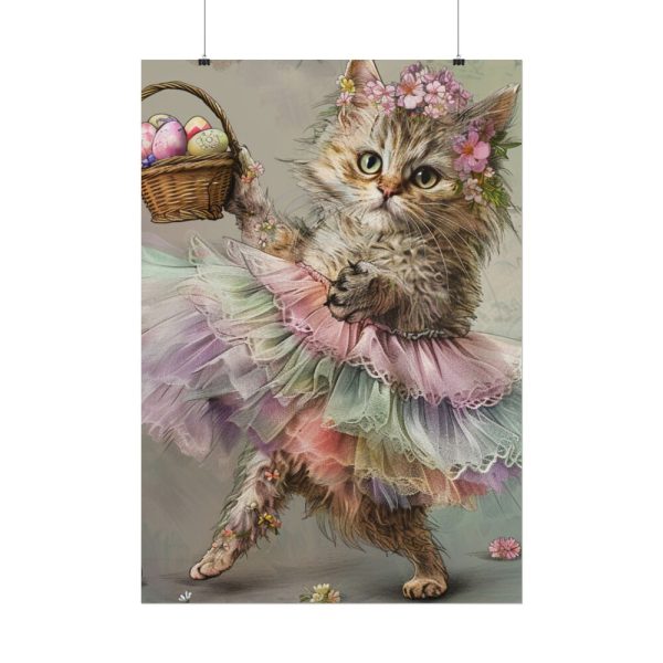 410369370938173690_2048.jpeg Easter Ballerina Cat Art Print Poster